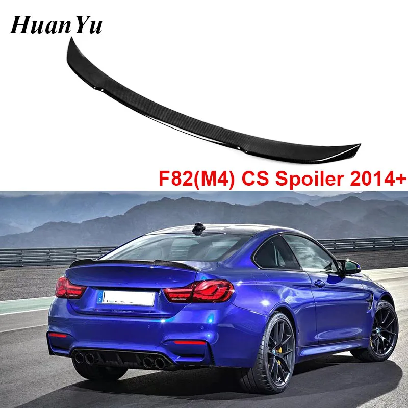 

F82 (M4) Coupe CS Style Trunk Spoiler Boot Lip Wings for BMW 4 Series Carbon Fiber Rear Back Lips Spoilers Car Styling 2014+