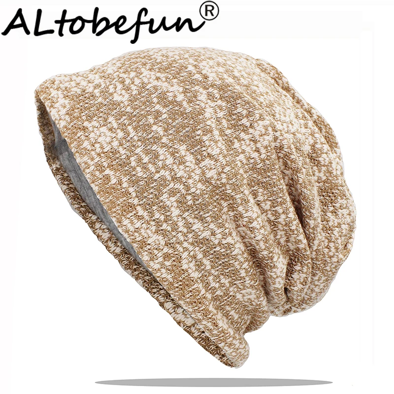 

ALTOBEFUN Autumn And Winter Hats For Women Knitted Design Ladies Thin Hat Brand Skullies And Beanies Men Hat Unisex AHT177