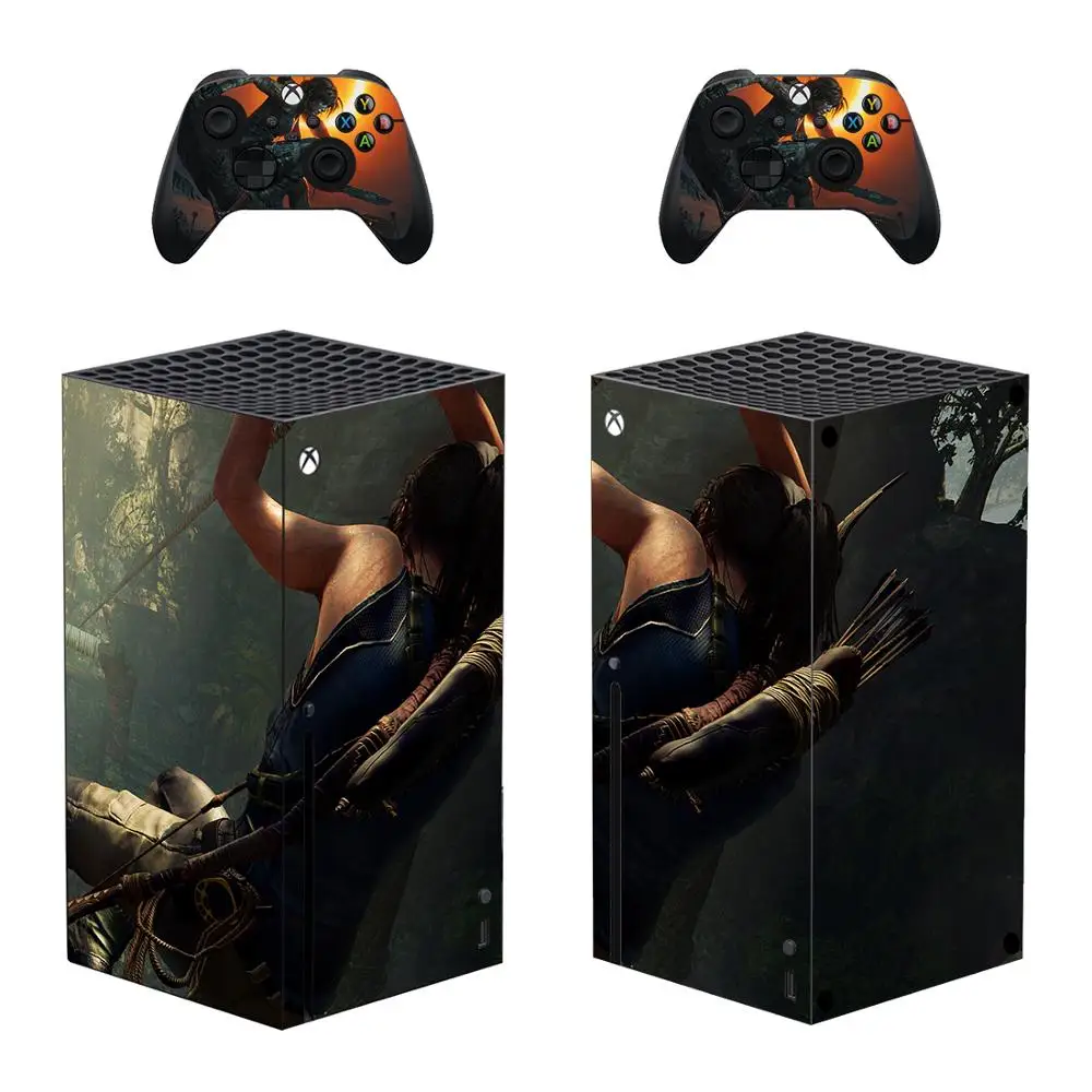 Tomb Raider Skin Sticker Cover for Xbox Series X Console and Controllers Xbox Series X Skin Sticker Decal Vinyl