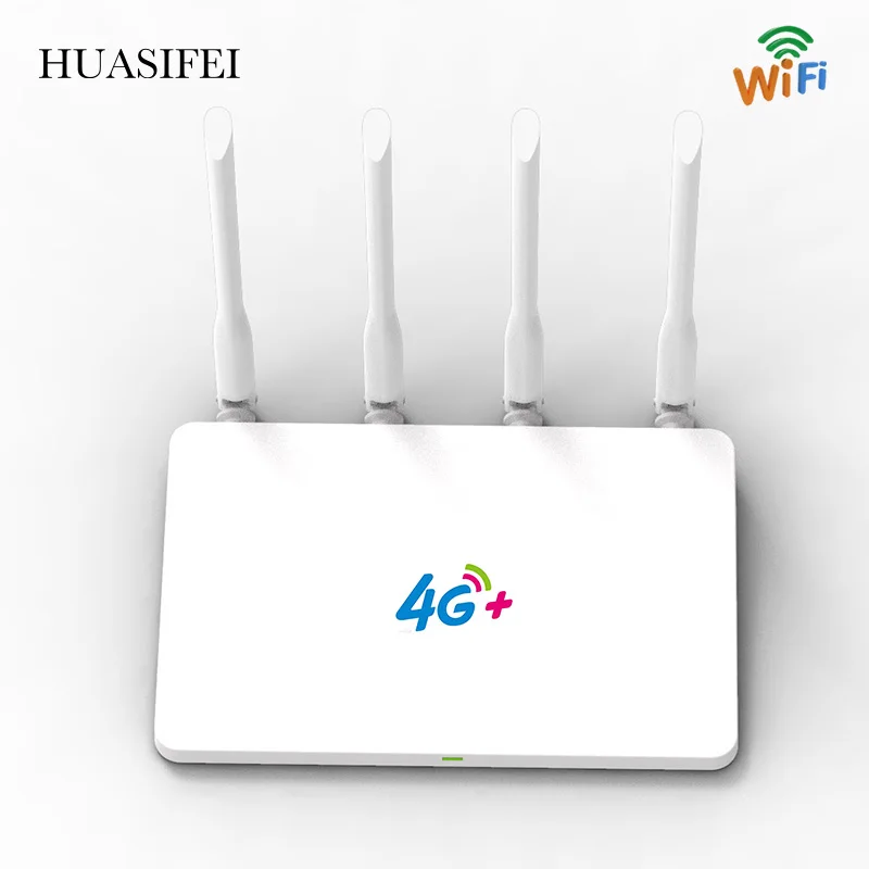 HUASIFEI Modem 4g Wifi Sim Card CAT4 4G LTE Router Lan Port Wireless CPE 300Mbps High Speed Mobile Wifi Hotspot For Indoor Home