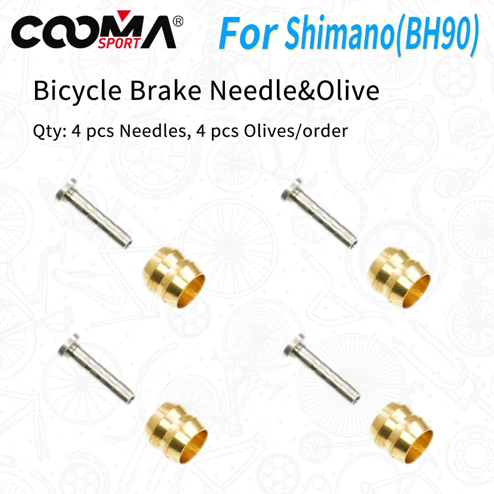 4 Sets Bicycle Hydraulic Brake Hose BH90 BH59 Olive Needle/Connector Insert For Shimano Magura AVID SRAM Formula Hope