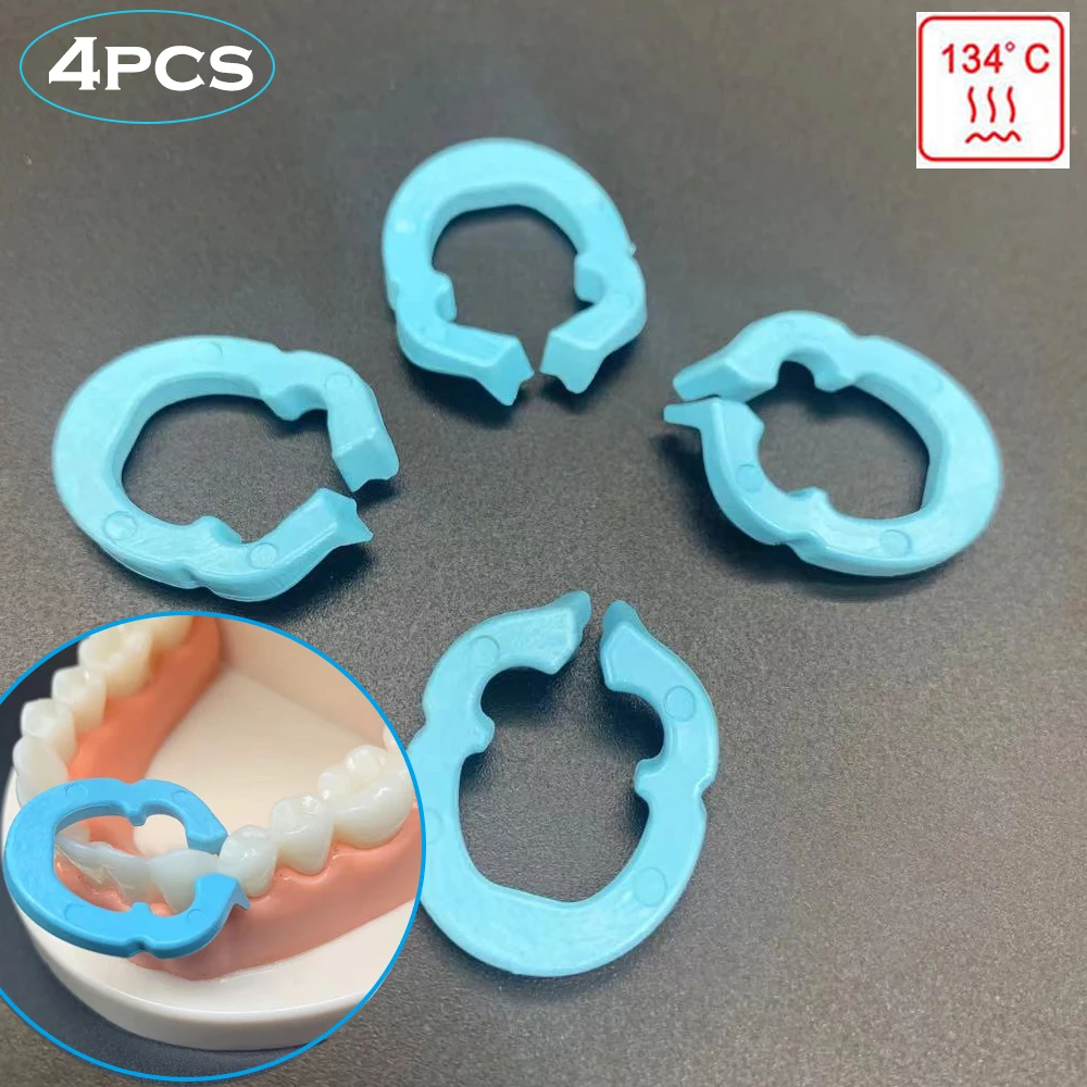 4pcs Dentistry Tools Dental Resin Clamping Separating Ring Autoclavable 4pcs/2Size