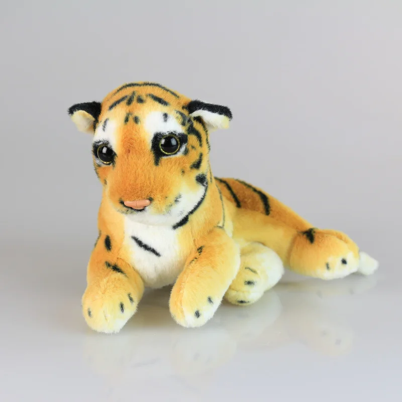 nuovo giocattolo bel cartone animato sdraiato tigre peluche bambola di cotone morbido giocattolo per bambini regalo di Natale b1288