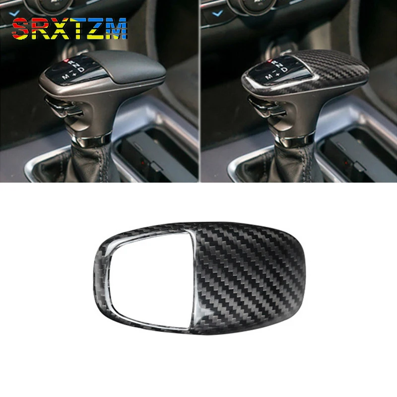 

Carbon Fiber Gear Shift Knob Head Grip Car Cover Trim Fit for Dodge Challenger Charger 2015 2016 2017 2018 2019