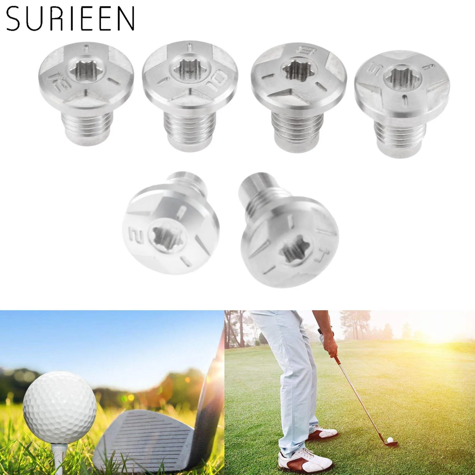 1 шт., металлическая Поворотная головка для клюшек для гольфа