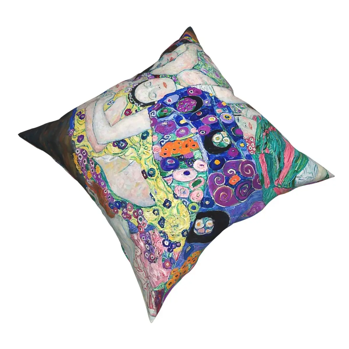 The Virgins Gustav Klimt Pillowcover Home Decorative Cushion Cover Throw Pillow for Living Room Double-sided Printing Novelty