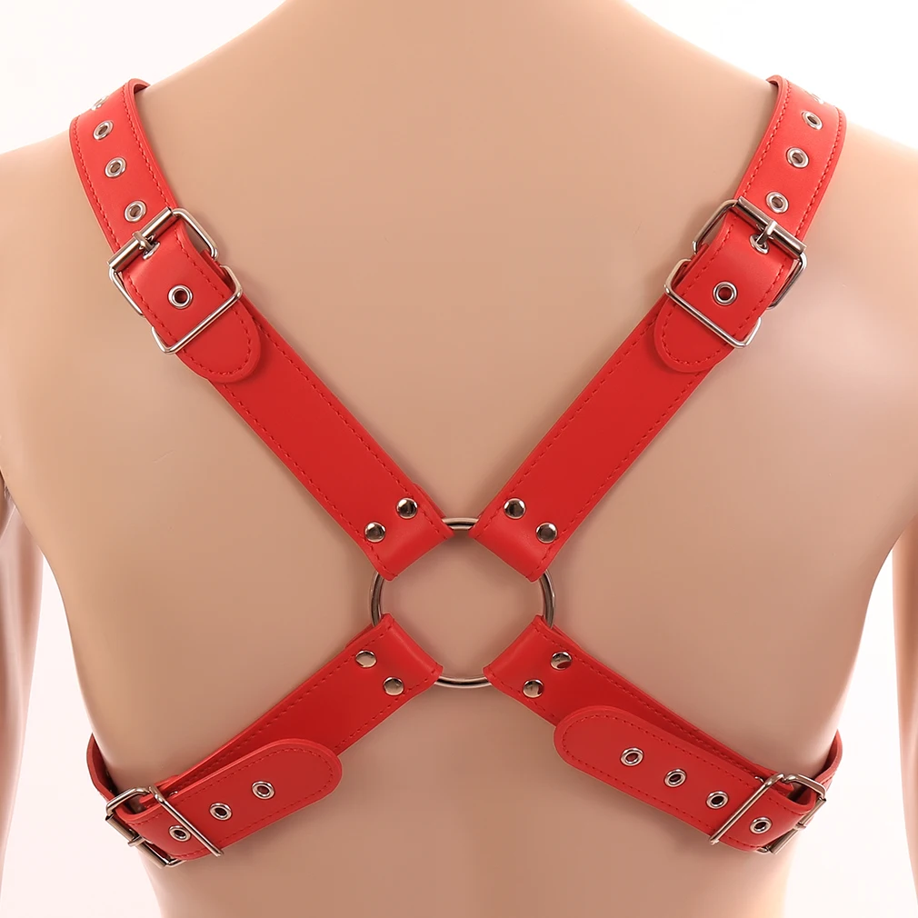 Metal Rivet Accessories Strappy Men\'s Belt Pu Leather Harness Fashion Bondage Top Crop Corset Sword Belt Goth Punk Sexy Lingerie