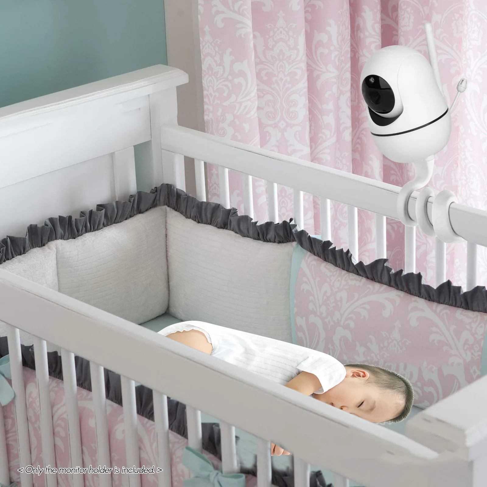 Universal Baby Monitor Holder Versatile Twist Mount with 1/4 Inch Screw for Crib Most Monitors