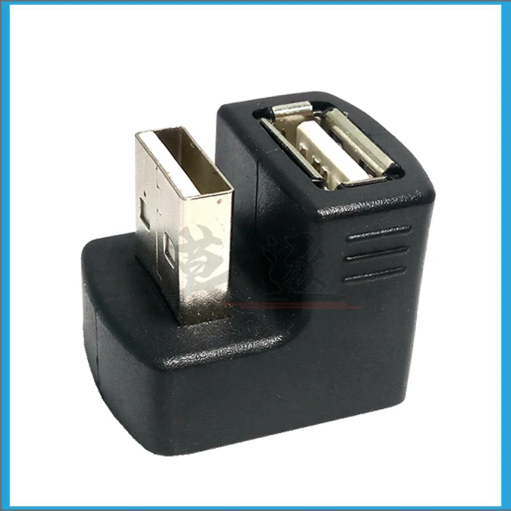 New Up or down Right Angled USB 2.0 Adapter A Male to Female Extension 90 180 Degree Black