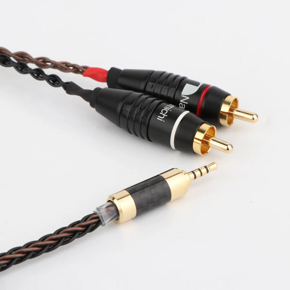 

Hifi 2.5mm TRRS Balanced to 2 RCA Male Cable For Astell&Kern AK100II,AK120II,AK240, AK380,AK320,DP-X1 hi-end