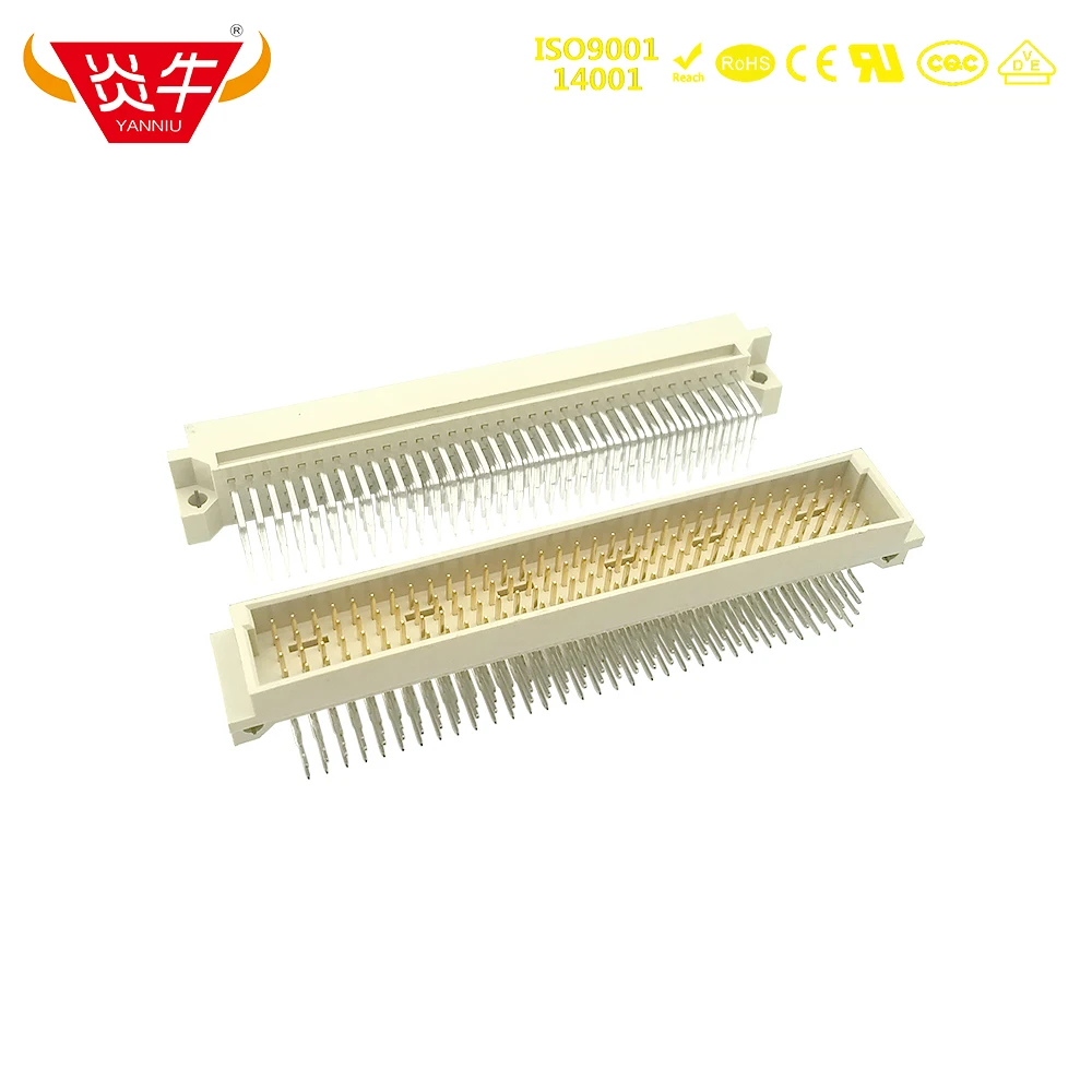 

10Pcs 4128 DIN 2.54mm Pitch 4Row CONNECTOR 4x32P 128PIN MALE RIGHT ANGLE PINS EUROPEAN SOCKET 24128 221281 1100-4128R YANNIU