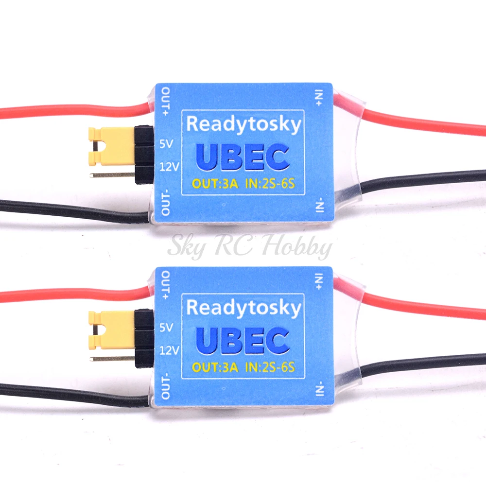 

1PCS / 2PCS UBEC BEC Power Module 2-6S 5V 3A / 12V 3A Adjustable Switchable BEC RC Parts for FPV Transmitter Flight controller