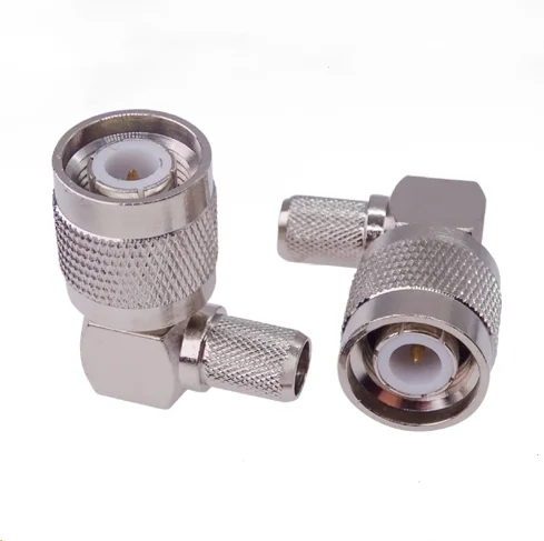 TNC Männlichen Stecker Rechten Winkel Crimp für RG58 RG142 /RG6 LMR300 5D-FB/RG8 RG213 LMR400 Kabel RF Koaxial adapter Anschlüsse