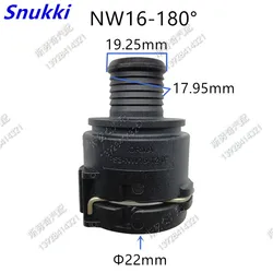 NW16 fittings high quality Cooling water connector WATER pipe Exhaust pipe auto fuel line quick connector 2pcs a lot