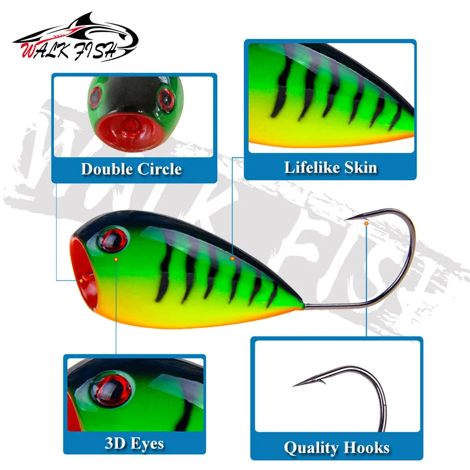 Walk Fish – Señuelo walk bait flotante de superficie - imagen 4