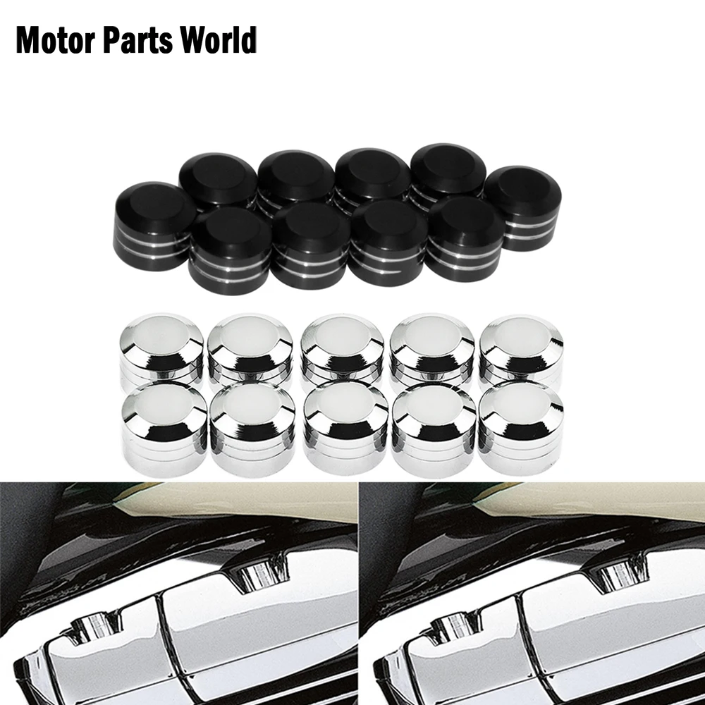 10 stücke Motorrad CNC Schrauben Innere Hülse Schraube Bolzen Abdeckung Kappe 9mm Bolzen Kopf Schrauben Für Harley Twin Cam softail Touring Dyna – Detail 3