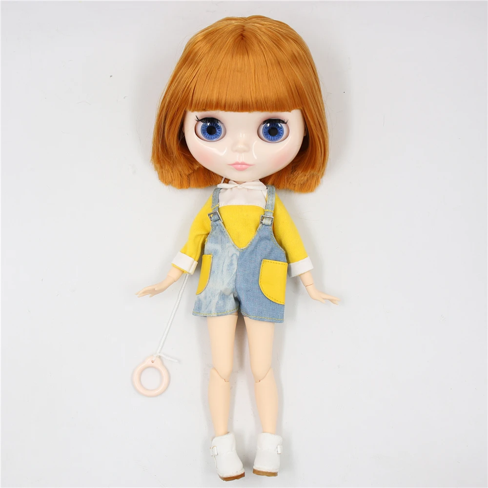 ICY DBS 블라이스 인형 1/6 bjd 관절 바디, 흰색 피부, 매트 페이스, 황갈색 피부, 반짝이는 얼굴, 짧은 머리, 스트레이트 헤어, 애니메이션 장난감, 30cm