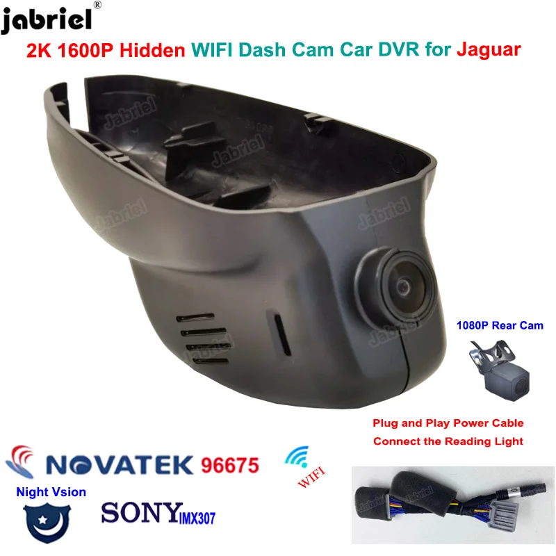 

2K 1600P Wifi Dash Cam Car Dvr Camera for Jaguar XF X250 for Jaguar XJ for Jaguar XFR 2008 2009 2010 2011 2012 2013 2014 2015