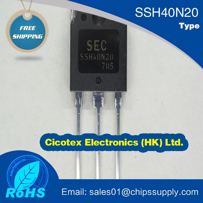 

10pcs/lot SSH40N20 40A 200V N-Channel MOSFET TO-3P Advanced Power MOSFET SECSSH40N20 SEC-SSH40N20