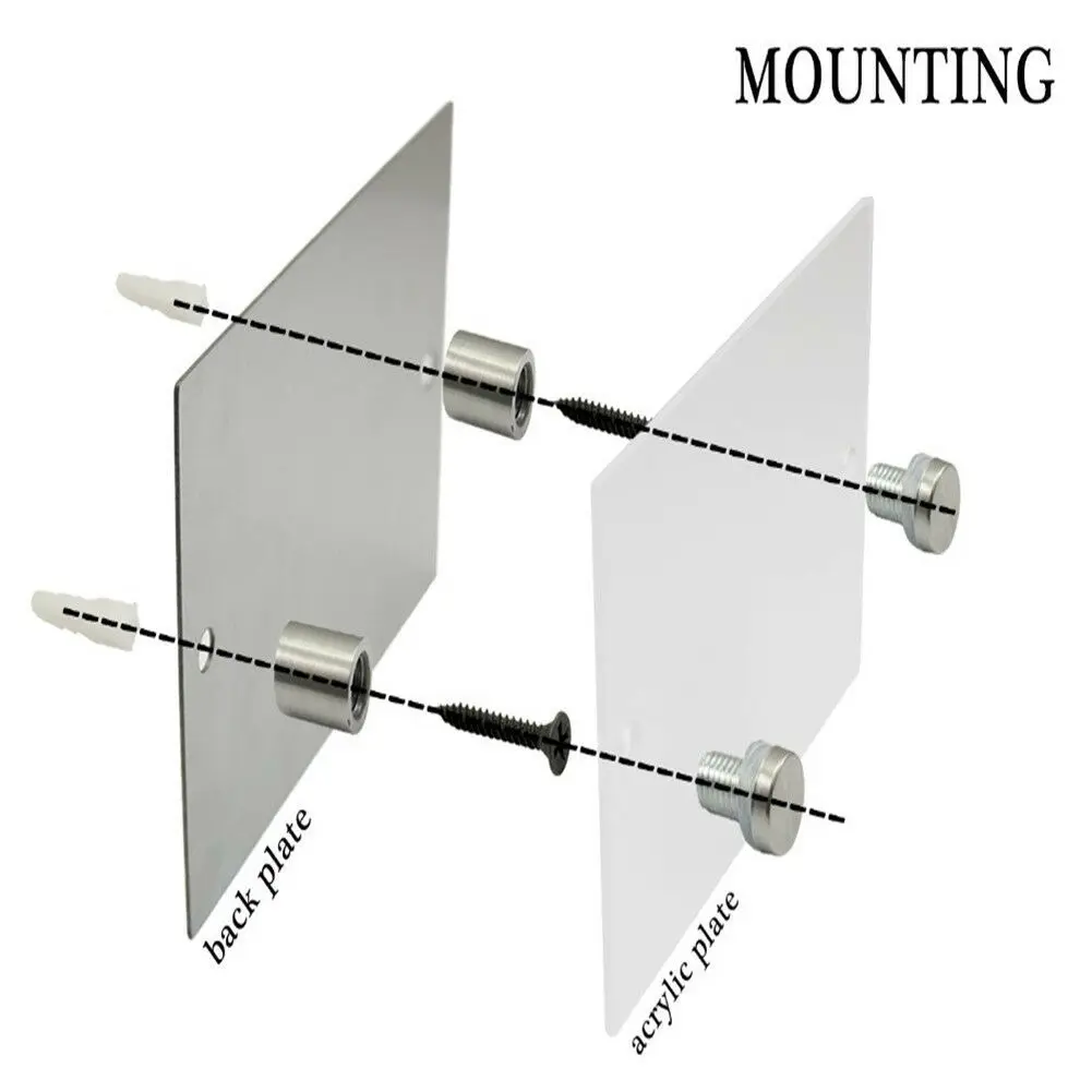 Customized Door Sign Numbers House Sign Plaques Solar Light Door Acrylic Aluminum Backplane