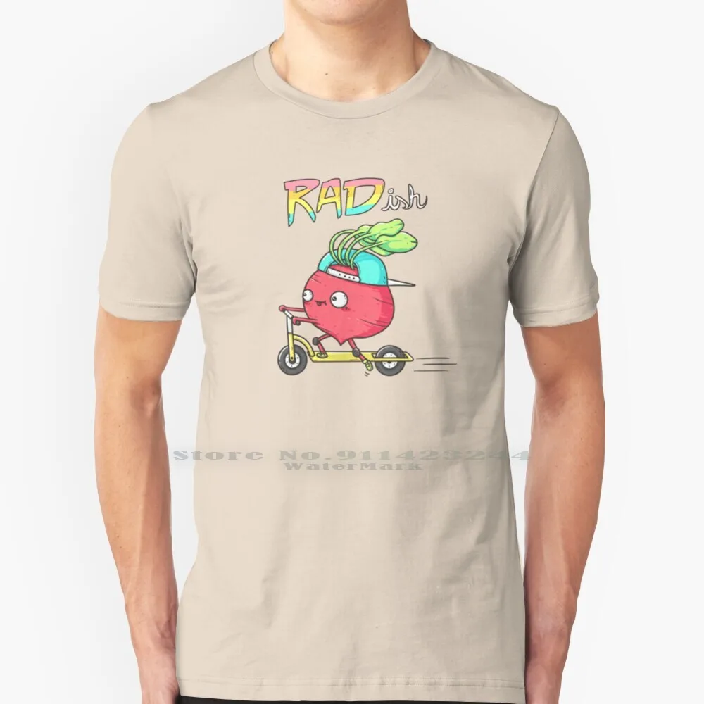 Ish 100% Cotton T Shirt Radish Cute Cool Scooter Funny Humor Tee Short Sleeve Long Sleeve Gift