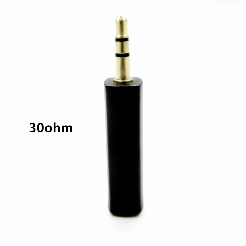 FENGRU Earphone Impedance Plug Conductor 30/80/120 ohm Noise Cancelling adapter 3.5mm Jack for Hifi Player Music Plug