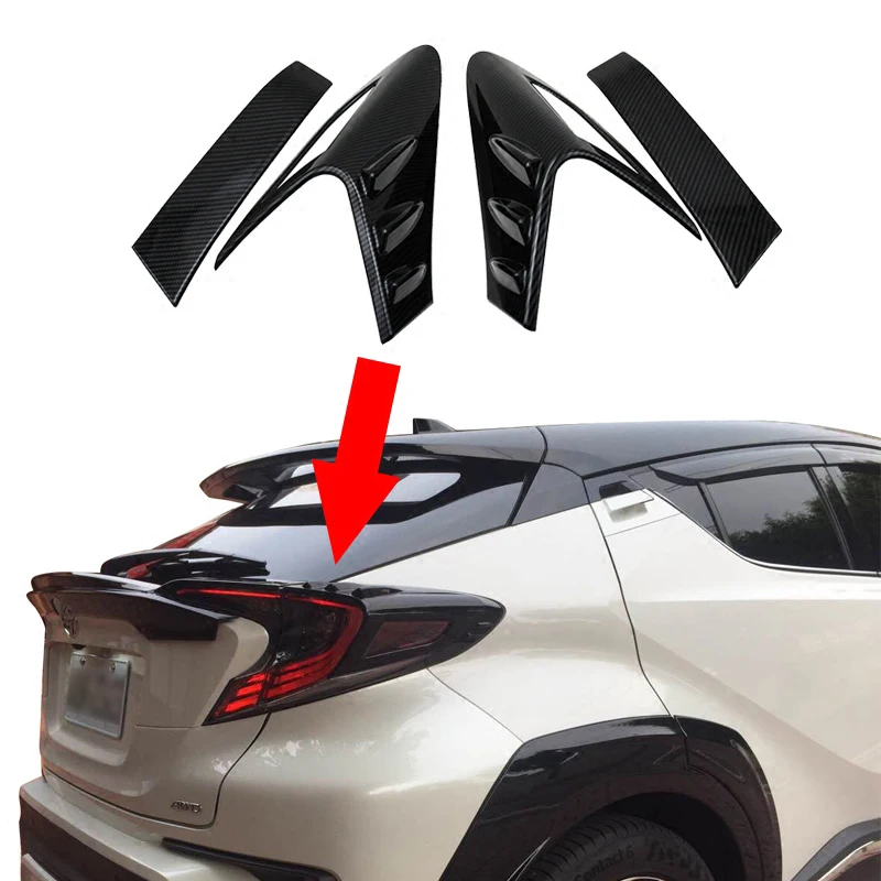 Car Rear Light Lamp Cover Trim Tail Light Cover Frame Protector Sticker For Toyota C-HR CHR 2016 2017 2018 2019 Accessories