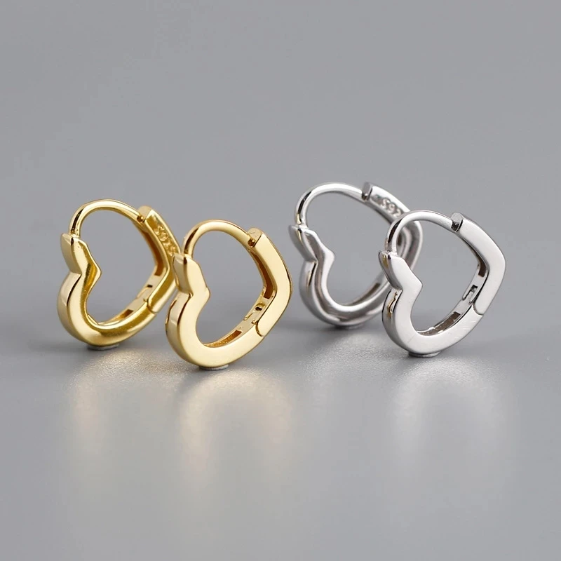 XIYANIKE Silver Color  French Punk Hip-Hop Geometric Small Hoop Earrings for Women Gold Silver Party Jewelry Accessories