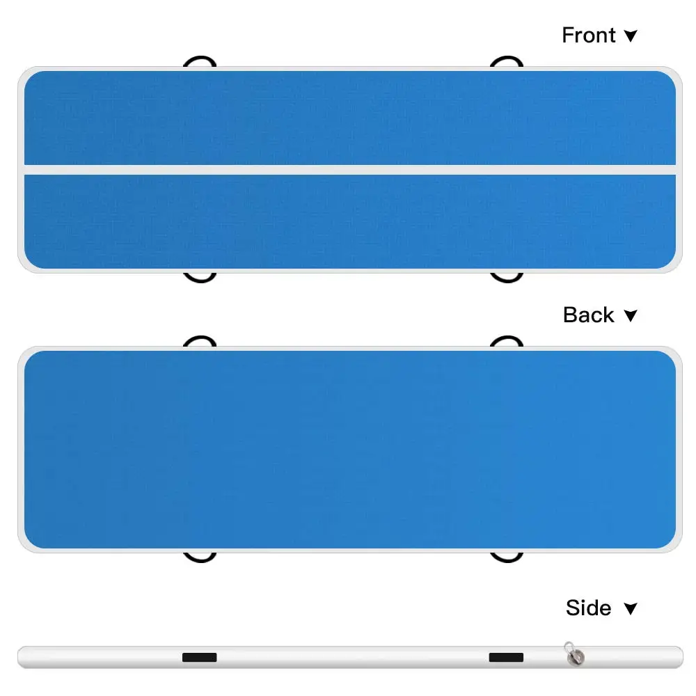 Airtrack-Polymères Gonflables AqTumbling pour Entraînement, Yoga, Cheerleading, Usage Domestique, Plage, 10 Pieds, 13 Pieds, 16 Pieds, 19 Pieds