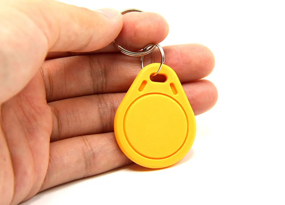 100pcs 13.56MHZ IC 태그 1K S50 ABS 방수 ISO IC 열쇠 고리 액세스 제어 키 체인 RFID 스마트 카드 태그