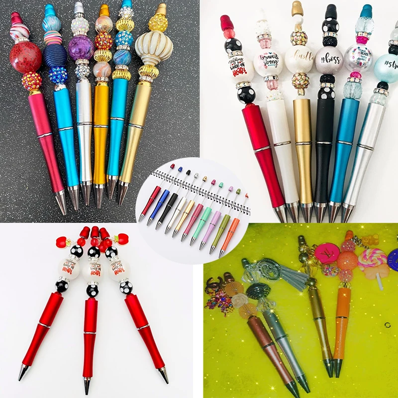 

Luxury beaden Pen Ballpoint Pens DIY Wedding Birthday BallPen Magical Pen Fashion Fountain Pen Gift Pen School Office Supplies