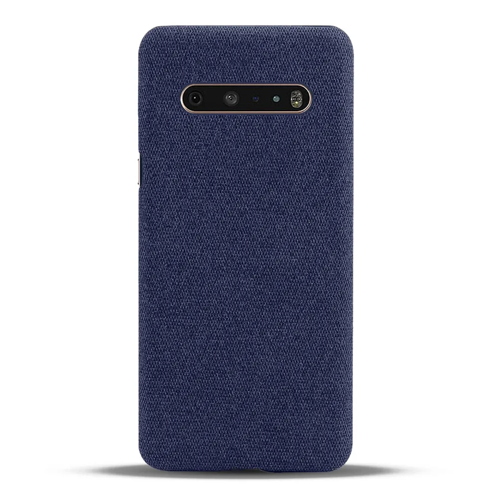 Cloth Cases For LG V60 ThinQ 5G Case Slim Retro Cloth Hard Phone Cover For LG V60 ThinQ 5G LM-V600 6.8\