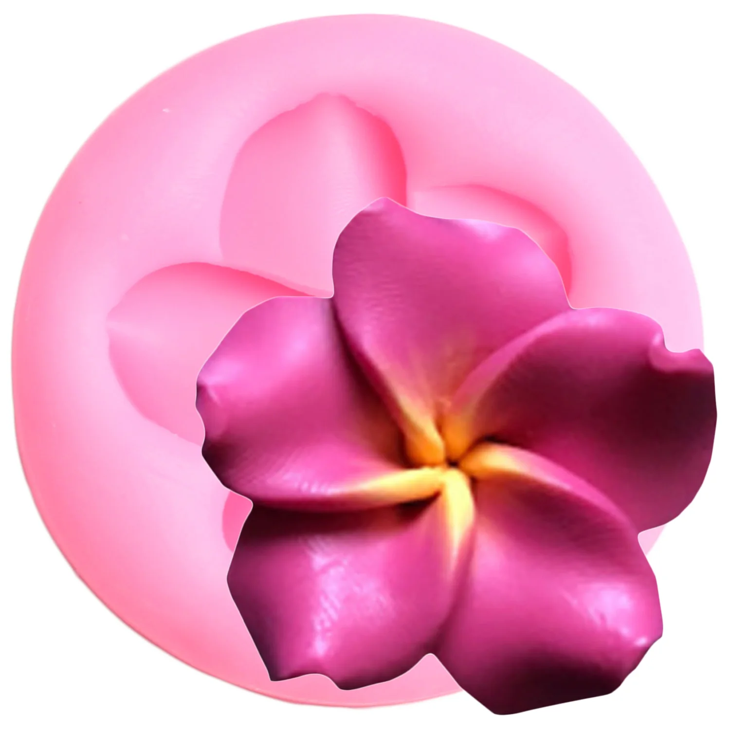 Plumeria Flower Silicone Molds Rose Flower Fondant Mould DIY Party Cake Decorating Tools  Clay Candy Chocolate Moulds