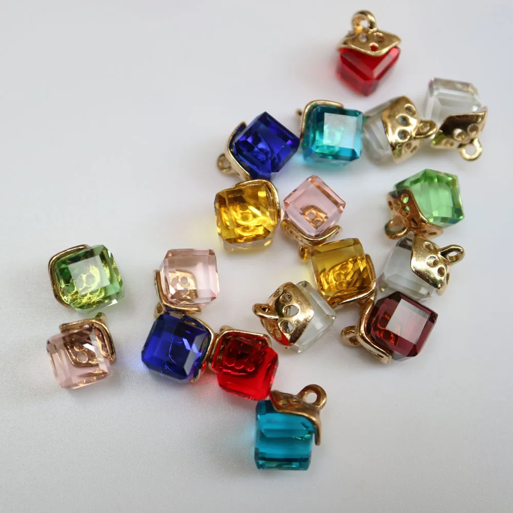 10pc Fine Rhinestone crystal buttons 12colors rhinestone Buttons for clothes Decorative jewellery accessories  pendant