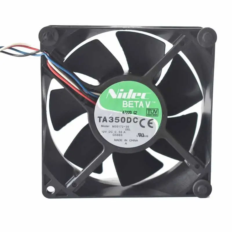 Original TA350DC M35172-35 cooling fan 9032 12V 0.55A 4-wire automatic speed control