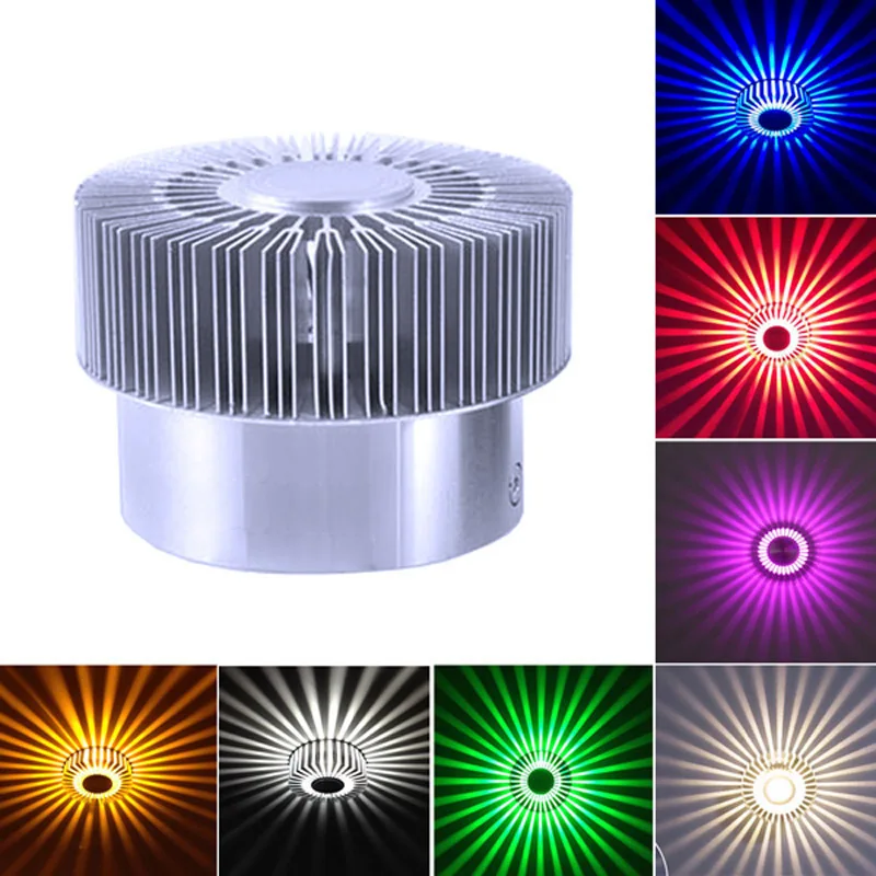 LED 3W Hall Light Walkway Porch Decor ceiling Lamp Sun Flower Creative LED Ceiling Lights bar cafe KTV colorful lighting