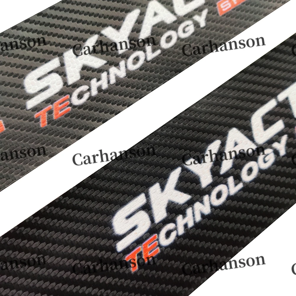 For Mazda 2 3 6 CX30 CX5 CX8 CX3 CX9 Auto Door Sill Pedal Carbon Fibre Texture Accessories Leather PU Styling Car Sticker Trim