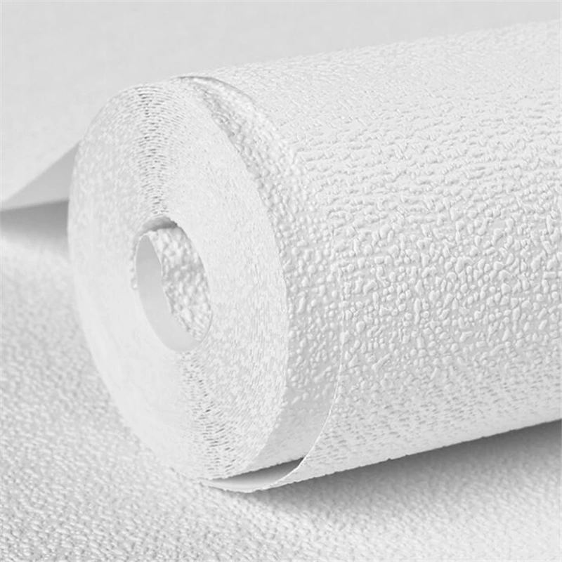 

beibehang papel de parede 3D White silicon bath mud plain wallpaper flocking wallpapers for living room TV wall paper knurled