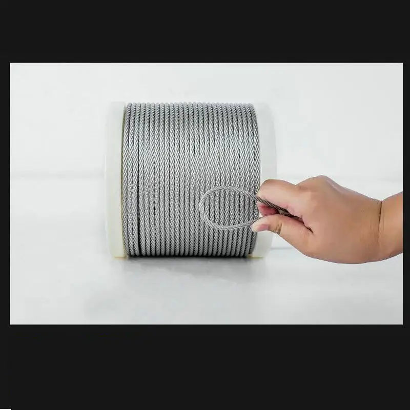 Super Soft Flexible 7X37 Structure 259 Strands 304 Stainless Steel Wire Rope Cable