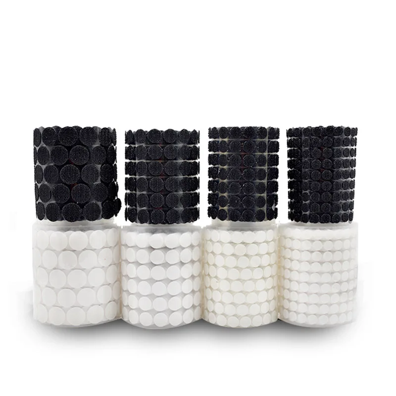 30Pairs 10/15/20/25/60mm Strong Self Adhesive Fastener Tape Disc Velcros Adhesive Glue Magic Sticker Round Coins Hook Loop