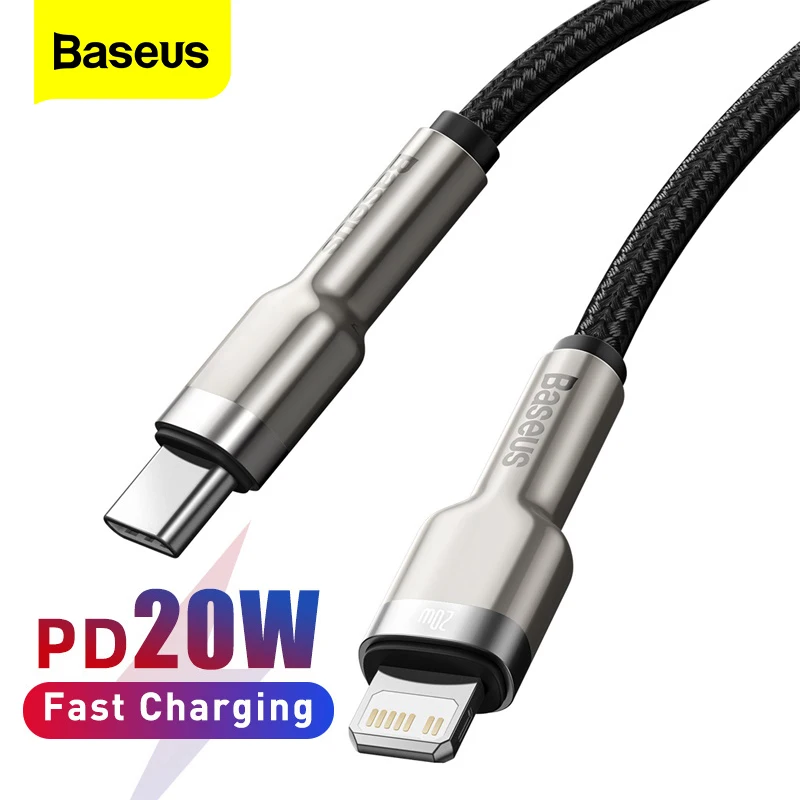 Baseus USB C Cable for iPhone 12 Pro Max PD 20W Fast Charge Cable for iPhone 11 8 Charger USB Type C Cable for Macbook Pro