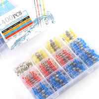 50/100/120/150/250/400 PCS Boxed Waterproof Solder Seal Sleeve Splice Terminals Heat Shrink Electrical Wire Butt Connectors