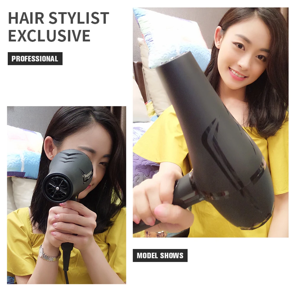 New Professional Hair Dryer Power Barber Salon Styling Tools Hot Cold Air Blow Dryer 5 Speed Adjustment Negative Ion Hair Dryers