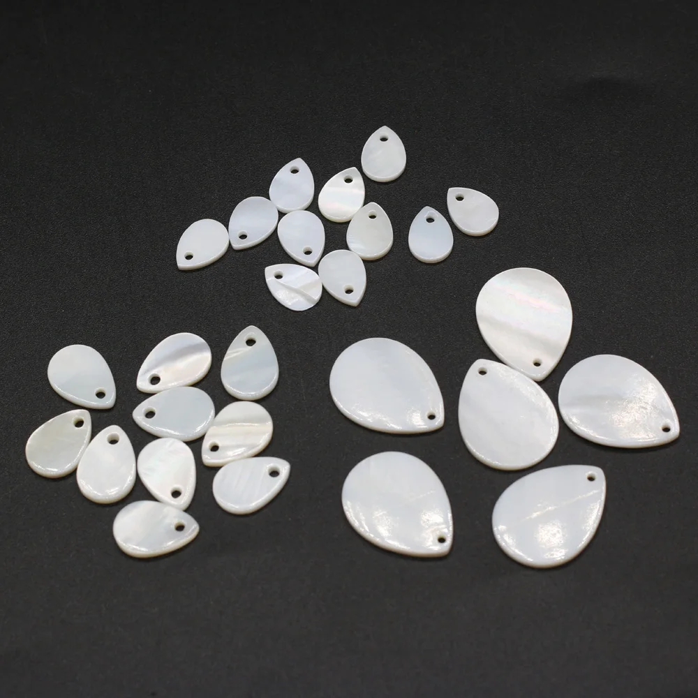 Natural White Shell Pendant Water droplets Mother of Pearl Exquisite Charms For Jewelry Making DIY Earring Necklace Accessories