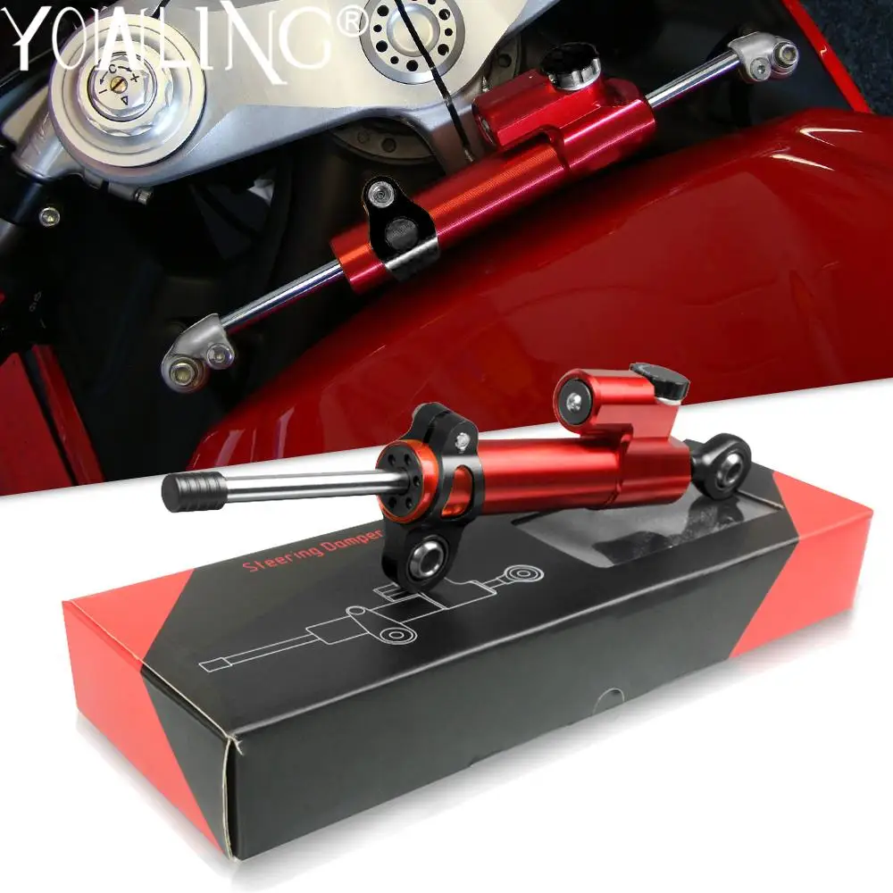 

Universal CNC Motorcycle Adjustable Steering Damper Stabilizer For DUCATI 696 796 795 1100 Monster 937 Motor Part Shock Absorber