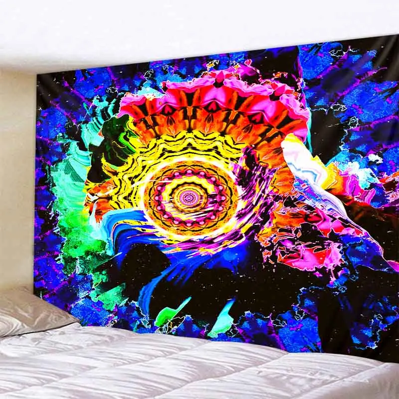 

Tapestry New Indian Mandala Yoga Buddha Home Decoration Wall Hanging Hippie Bohemia Room Decoration Psychedelic Background Cloth