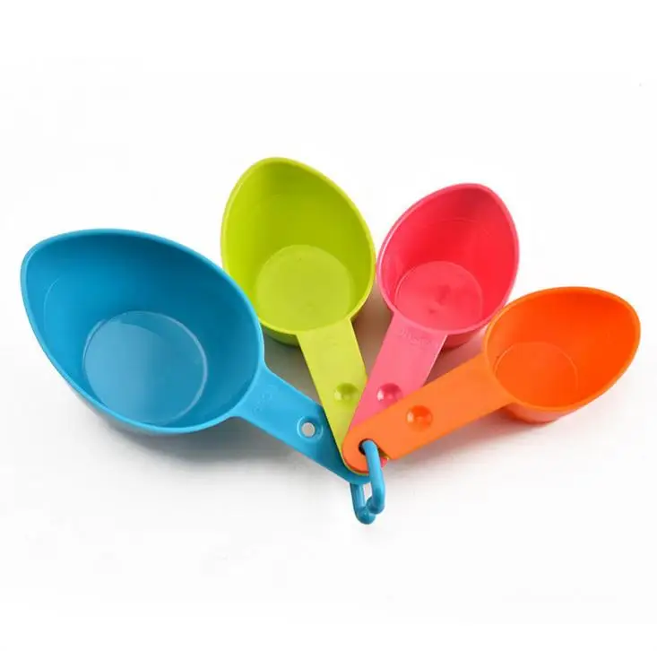 Plastic Measuring Spoons Set Kitchen Measuring Cups for Dry Liquid Ingredients Wholesale Baking Utensil Tools SN3656