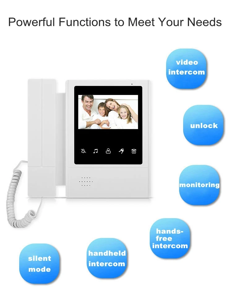 Imagem -02 - Diysecur-vídeo Telefone da Porta Intercom ir Night Vision Câmera hd para Home Office 4.3in 700tv Linha Novo Fábrica