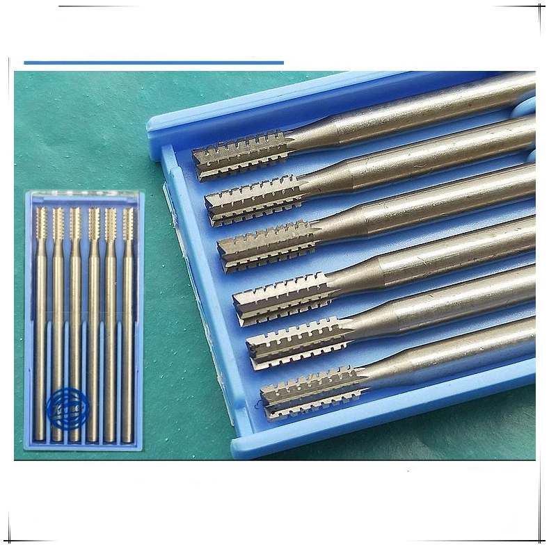 Free Shipping Jewelry Carving Burs Jewelry Polishing Tool cylinder Steel Bur goldsmith tools 6pcs