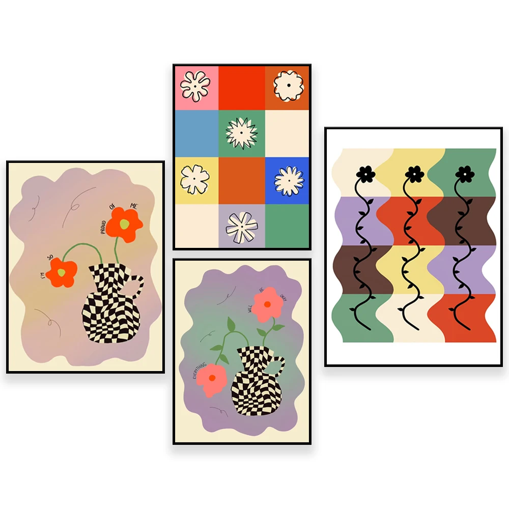 طباعة فنية "أيام أفضل قادمة"، "كل شيء سيكون على ما يرام" طباعة فنية، ''أنا فخورًا علىي" طباعة فنية